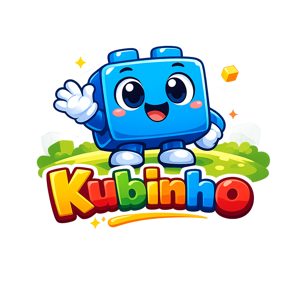 Kubinho, o mascote cubo azul